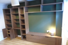 Bespoke wooden media unit 